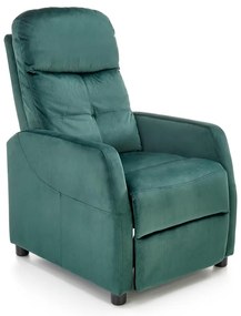 Fotoliu recliner Felipe 2 velvet verde H103 cm