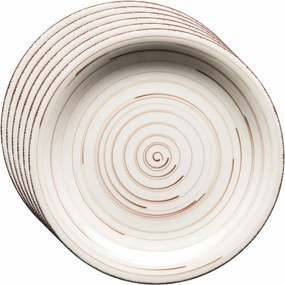 Mäser Set of 6 dessert plates Bel Tempo 19.5 cm,beige