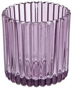 Suport de sticlă pentru lumânări Altom Tealight, diametru 8,5 cm, violet, 8,5 cm