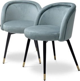 Set de 2 scaune design LUX Chloe, albastru 115965 HZ