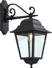 Felinar clasic de perete pentru exterior negru IP44 - Big