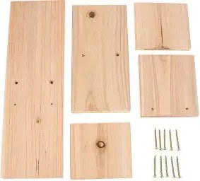 Etajera flori din lemn, Homs seria wood, Natur, 30 x 20 x 9.5 cm,700137