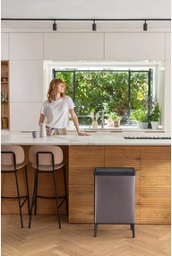 Coș de gunoi roz cu senzori de atingere din plastic reciclat 54 l Verto High – Curver