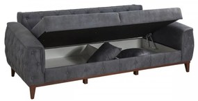 Set Canapea si Fotoliu, Lemn Solid, Marta, 2 Piese, Albastru
