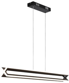 Lustra LED suspendata design modern Belle negru