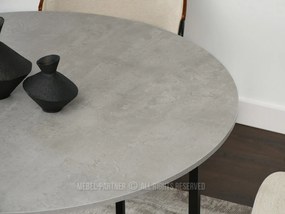 Masă de sufragerie Bird (beton + negru). 1111737