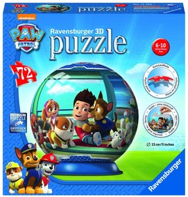 PUZZLE 3D PAW PATROL, 72 PIESE (RVS3D12186)