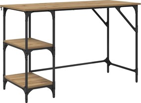 vidaXL Birou Stejar Artizanal 120 x 50 x 75 cm Lemn compozit
