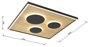 Wofi 9012-306L - Plafonieră LED reglabilă DIJON LED/40W/230V
