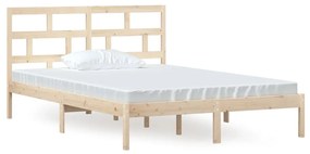 3101218 vidaXL Cadru de pat, 140x200 cm, lemn masiv de pin
