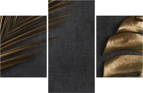 Tablou cu frunze aurii (90x60 cm)
