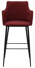 Scaun de bar rosu in diferite materiale ✔ model SINDY