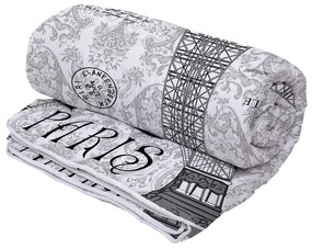 Set Alcam 2 perne microfibra 50x70 cm si pilota matlasata 180x200 cm, Paris