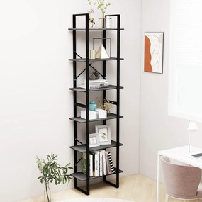 vidaXL Raft de depozitare, gri, 60x30x210 cm, lemn compozit