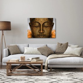 Tablou cu statuie cu detaliu a feței (70x50 cm)