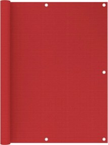 vidaXL Paravan pentru balcon, roșu, 120 x 300 cm, HDPE
