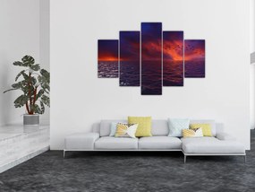Tablou cu mare și păsări (150x105 cm)