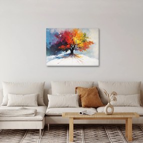 Tablou - Copac multicolor (70x50 cm)