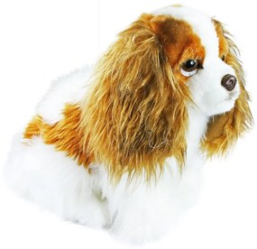 Câine King Charles spaniol Rappa, din pluș, 25 cm