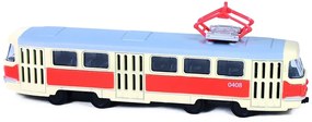 Tramvai unic din metalic Tatra T3, 16cm - cu tragere