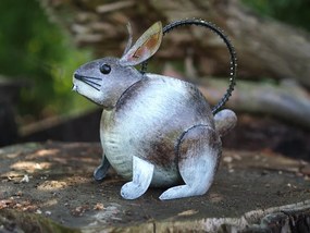 Figurina metal Watering can rabbit