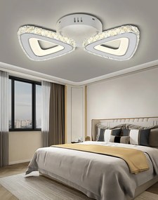 Lustra LED Cu Telecomanda, Elit's Triany Cristal, 72 W