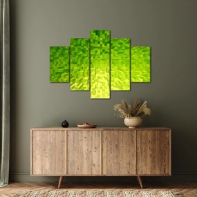Tabloul cuburilor galbenverzui (150x105 cm)