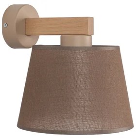 Brilagi - Lampă de perete LATTE SABIA 1xE27/15W/230V pin/maro