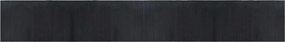 vidaXL Covor dreptunghiular, negru, 60x400 cm, bambus