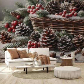 Fototapet - Coș de iarnă (147x102 cm)