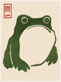 Artă imprimată Japanese Grumpy Toad (Frog Print 1) - Matsumoto Hoji, (30 x 40 cm)