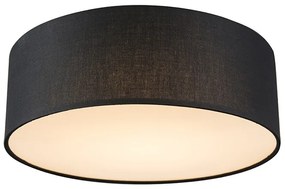 Plafoniera neagră 30 cm cu LED inclus - Drum LED