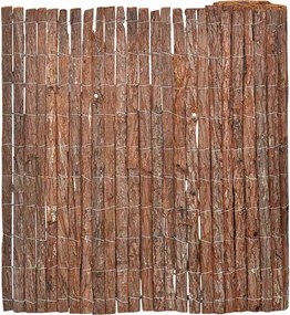 vidaXL Gard din scoarță de copac Maro 100 x 600 cm Cortex