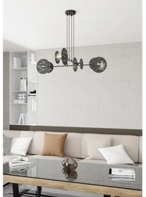 Lustră pe cablu XOTIC 4xE27/15W/230V negru