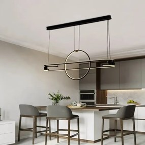 Lustră LED dimabilă pe cablu LED/95W/230V 3000-6500K + telecomandă