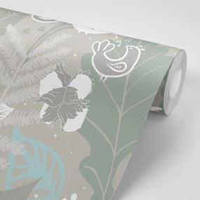 Tapet motive populare în design verde