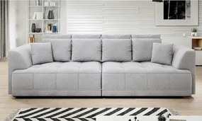 Canapea TIGA, stofa catifelata gri - Whisper 16, cu reglaj electric, 3