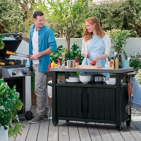 Masă pentru grătar de grădină 134x52 cm Unity – Keter