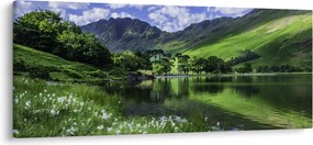 Tablou - Peisaj cu un lac (120x50 cm)