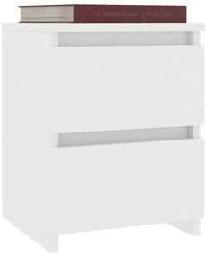 Noptiera, alb, 30 x 30 x 40 cm, PAL