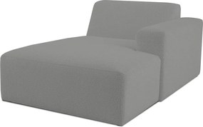 Modul pentru canapea gri cu tapițerie din stofă bouclé (cu colț pe partea dreaptă) Roxy – Scandic