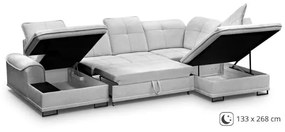 Coltar extensibil forma U gri deschis Boss