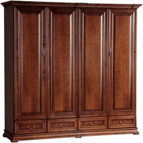 Dulap lemn masiv nuc Ravino II, 212,6 × 60,5 × 207,9 cm