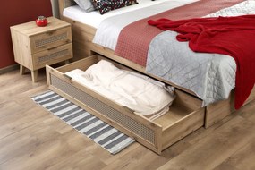Pat Borneo LOZ 160x200 cm stejar artizan/negru