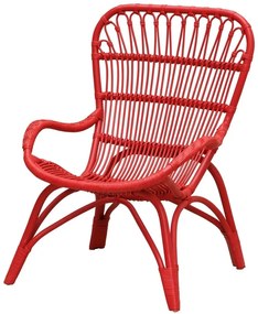 Fotoliu rosu din rattan, Passoa