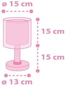 Dalber 41591N - Lampă LED de noptieră pentru copii UNICORNS 1xG4/4W/230V roz