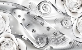 Fototapet - Ornament luxos cu diamante (152,5x104 cm)