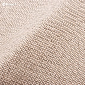 Pat matrimonial bej tapițat cu spațiu de depozitare cu somieră 180x200 cm Elizabeth – Micadoni