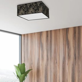 Plafonieră SATINO 3xE27/60W/230V neagră/aurie