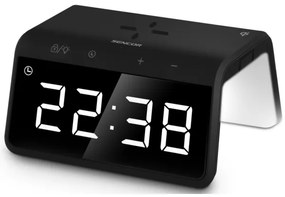 Ceas deșteptător LED RGB cu încărcare fără fir 10W Sencor